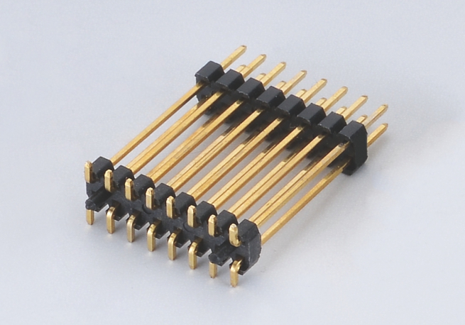 2.0mm间距排针连接器-双排SMT 双塑胶